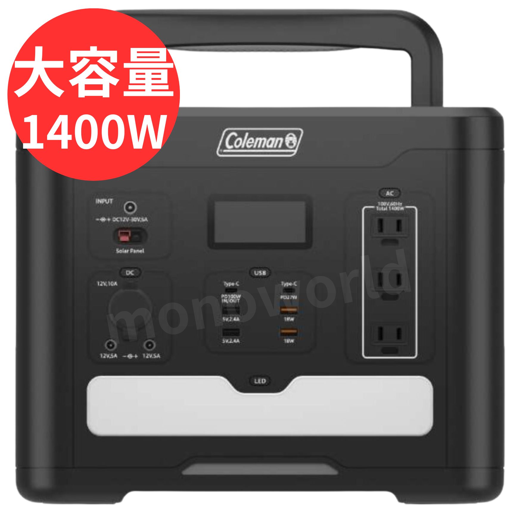 Coleman(ޥ) ݡ֥Ÿ 600W 192000mAh/614Wh Ŵ।Хåƥ꡼  ȥɥ ԥ˥å ɺҥå  CLM-TL117K2ޥ󡡥ޥݡ֥Ÿ