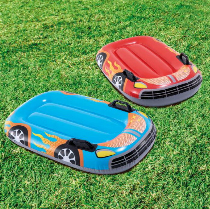 【マラソン目玉品◎即納品】INTEX　インテックス レーシング ファン スライド　滑り台　ご家庭にあるホースに取り付けるだけ　水遊び　庭　男の子　車　遊び　ハンドル付きサーフライダー　ウォータースライダー　プール
