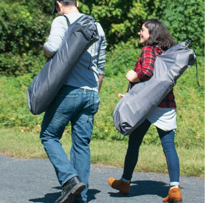 Riobrandリオブランドスイングハンモックチェア【簡単セットアップ】耐荷重136キロコンパクト、ポータブル、折りたたみ可能ドリンクホルダー付収納バッグ付耐久性のあるポリエステル生地アウトドアハンモックリオスイングチェア