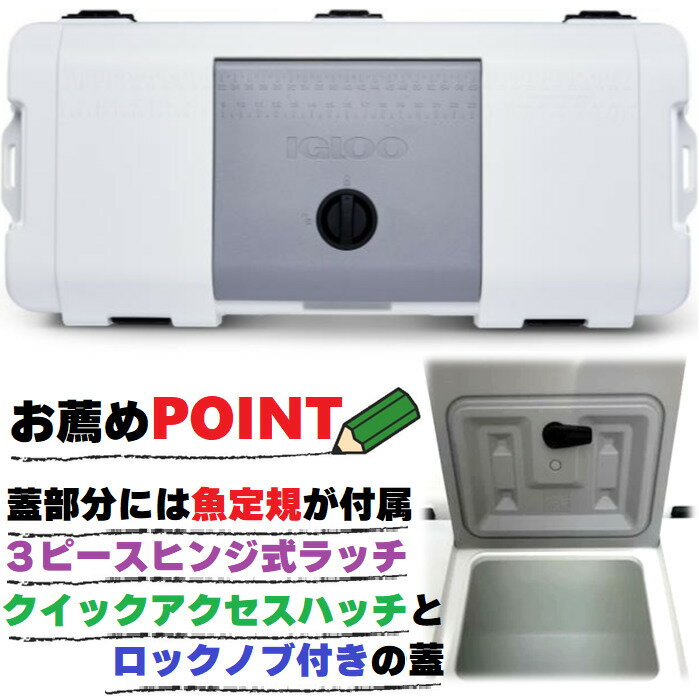 【156L最軽量級クーラーボックス◎ランキング2位獲得◎大型クーラー◎】イグルー クーラーボックス マックスコールド 165QT (156L) 大型 特大 IGLOO MaxCold 最長保冷7日間 最大280缶収納可 アウトドア キャンプ 業務用 超軽量 レジャー BBQ バーベキュー◎旅館通販格安セール情報 楽天 通販