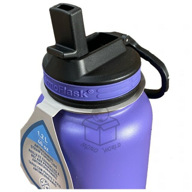 ◎タケヤ 大容量 1.2L◎別売りストロー型飲み口フタ付き◎ストロー型と丸呑み型の2種類の蓋付き◎ThermoFlask サーモフラスク パープル 紫 ステンレスボトル 水筒 魔法瓶 ダイレクトボトル 保温 保冷 持ち運び 携帯 男女兼用 サーモス タイガー サハラ 比較