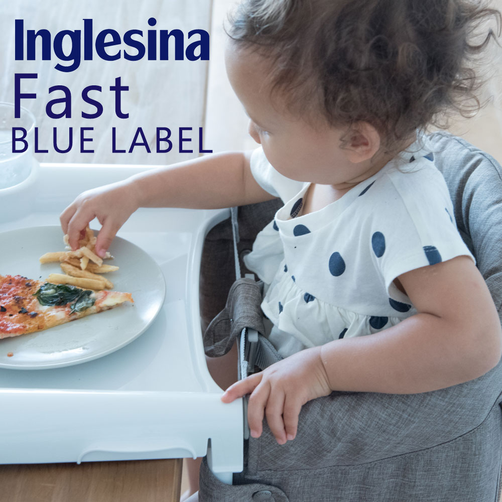 イングリッシーナ ファスト ブルーレーベル トレー付き テーブルベビーチェア 持ち運び Inglesina FAST BLUELABEL