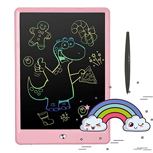 Pilipada お絵かきボード 10インチお絵かきおもちゃ 電子パッド 電子メモ お絵描きボード 女の子 おもちゃ 男の子 誕生日 子供知育玩具 クリスマス プレゼント 人気 (ピンク)