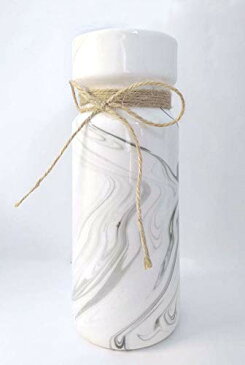 花瓶 フラワーベース陶器花器 花瓶おしゃれ 外し可能麻紐付き Fukuka北欧 インテリア Fukuka