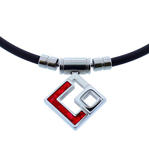 【特製フェイスタオル付き】Colantotte コラントッテ TAO ネックレス AURA アウラ レッドラメ 正規品 (LL：51cm)