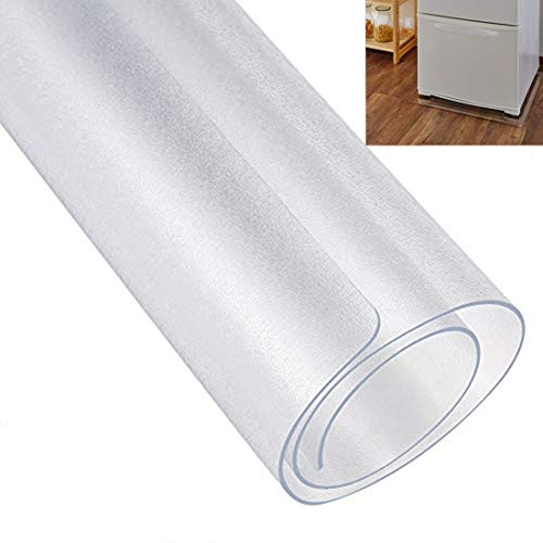 AeiLa 冷蔵庫 マット キズ防止 凹み防止 床保護シート Mサイズ 65×70cm ?500Lクラス 厚さ2mm 無色 透明 冷蔵庫 耐震マット 【国内正規一年保証】