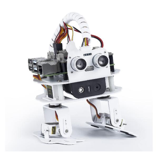 SunFounder PiSloth ラズベリーパイ AI プログラミング 4 DOF ロボットキット、多機能DIYバイオニック踊りロボット、スマホ/タブレットによる遠隔操作、Raspberry Pi 4B/3B+/3Bに適用(ラズベリーパイメインボード