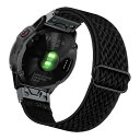 Ahayo QuickFit 22mm 交換ベルト 超軽量 柔らかく伸縮性のあるナイロンリストバンドストラップ for GARMIN(ガーミン) Fenix 6 / Fenix 5 / Instinct/Quatix 6 / Approach S62 用