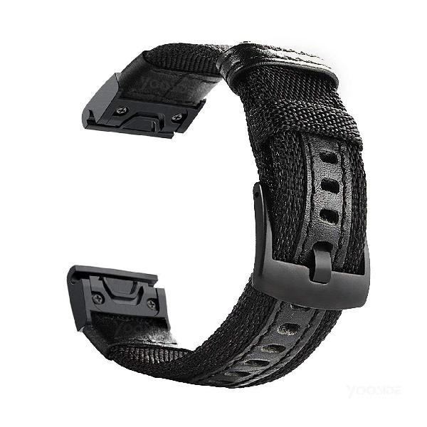 Yooside 交換ベルトバンド Compatible with GARMIN Fenix 5/Fenix 5 plus/Fenix 6/Approach S60/Forerunner 935用 交換バンド/ベルト キャンバス クイックリリース瞬時取り付