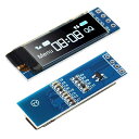 2個0.91 IIC I2C シリアルOLED液晶ディスプレイモジュール I2C SSD1306 128x32 I2C ホワイトOLEDスクリーンドライバArduino用DC 3.3V?5V AVR PIC UNO MEGA(2)