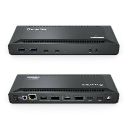 WAVLINK USB-C ドッキングステーション シングル HDMI 5K/デュアル 4K@ 60Hz 100W PD充電 USB C 100W PD対応 （2つDP出力ポート 2つ4K HDMI出力ポート 2つUSB-Cポート 3つUSB 3.0ポー