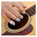 サムピック ギターフィンガー ピック プラスチックフィンガー ピック 指プロテクター 4個入/セット 指の爪の保護 DIY フォークギター/ベース/ウクレレに対応 プラスチック