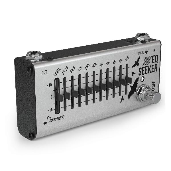 Donner イコライザー EQシーカー 10バンド EQ Equalizer エフェクター イコライザー ギターエフェクター ペダル (EQ Seeker)【ブランド】Donner【website_shipping_weight】0.42【color】黒、グレー【style】コンパクト【batteries_required】false【power_source_type】アダプター【variation_theme】SIZE_NAME【manufacturer】Donner【voltage】9.0