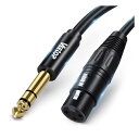 6.35mm to xlrケーブル Veetop XLR メスから6.35mm (1/4インチ) オスTRSケーブル 4分の1インチジャック TRSバランス to XLRマイクケーブル スピーカー ステージ DJ スタジオオーディオコンソール に最適 (2M)【ブランド】Veetop【gauge】24.0【number_of_items】1.0【compatible_devices】スピーカー【color】XLRメスから6.35mm オス【size】2m【connector_type】XLR【connector_gender】オス-メス【part_number】XLRcable-6.35mm-Black-2m【cable】[{language_tag:ja_JP、 value:XLR}、 {language_tag:ja_JP、 value:AUX}【variation_theme】SIZE_NAME/COLOR_NAME