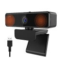 WEBカメラ Nuroum ウェブカメラ フルHD1080P 60FPS 400万画素 90°広角 2K パソコンカメラ デュアルマイク内蔵 ノイズ低減 PCカ...