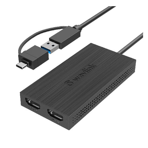 WAVLINK 4Kϥߥ˥ɥå󥰥ơ/USB3.0 type-Cǥ奢 HDMI ץ/4K3840x2160 @ 30Hz ǥץ쥤/1x4Kб HDMIϥݡ/1x2Kб HDMIϥݡ1xUSB 3.0