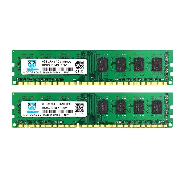 DDR3 1333MHz PC3-10600 240 Pin DIMM 8GB Kit (2x4GB) 電圧 1.5V 2RX8 CL9 デスクトップPC用メモリ