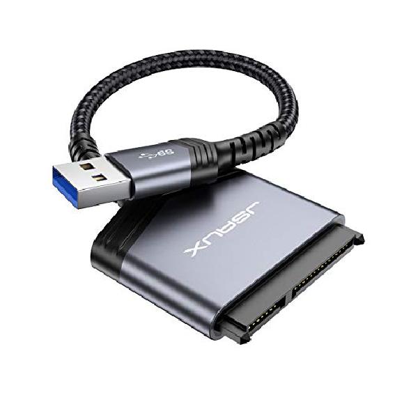 JSAUX SATA USBϊA_v^[ 2.5C`SSD /HDDp SATA3 P[u Ro[^[ 5Gbps  SATA USB3.0ϊP[u