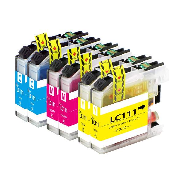 brother 互換インクカートリッジ ブラザー LC111 6本セットLC111C LC111M LC111Y各2個 互換 LC111-4PK インクカートリッジ プリンターインク 大容量タイプ 残量表示可能icチップ付 大阪インク【ブランド】大阪インク【MPN】LC111-6PK-2CMY【compatible_devices】プリンター【color】LC111-6本セットCMY各2個【part_number】LC111-6PK2CMY-FBA【model_number】LC111-6PK-2CMY【batteries_required】false【variation_theme】COLOR【manufacturer】大阪インク