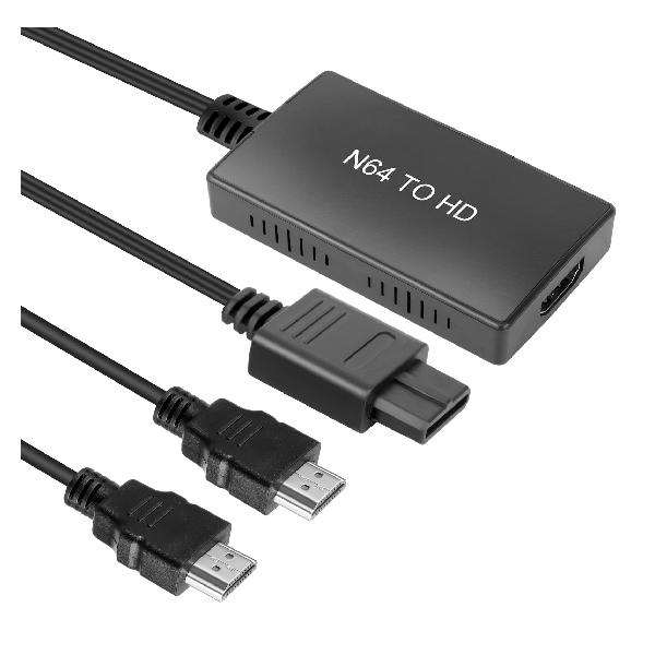 N64 to HDMI ϊRo[^[ L'QECTED N64 / Q[L[u/SNES to HDMI ϊA_v^[ 720P/1080Po͑Ή (USB/HDMIP[ut)