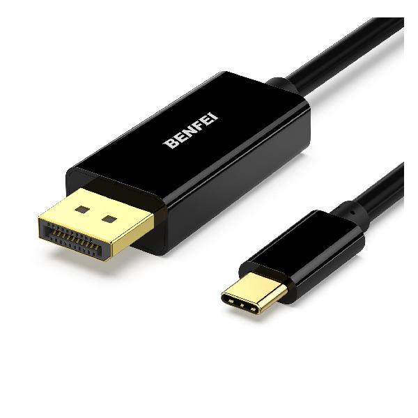 BENFEI USB C/TYPE C TO DisplayPort ϊP[u DisplayPortP[u 4K@60Hz 1.8m Thunderbolt 3Ή bL ubN