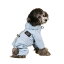 Msy yien ペット用 レインコート ポンチョ 防水 小型犬 中型犬 犬の服 ペット用品 雨具 軽量 可愛い 帽子付き (ブルー M)