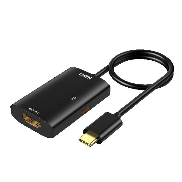 USB-C HDMI 変換アダプタ100W PD USB-C HDMI 充電 給電ポート付き 4K60Hz Typec HDMI 変換アダプタ iPad/iPad Pro/iPad mini/MacBook/MacBook Pro/MacBook Air