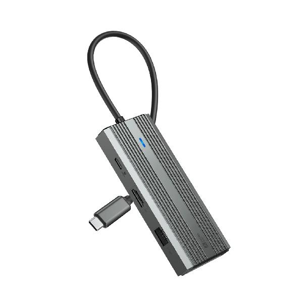 SAN ZANG MASTER USB C ハブ 8 IN 1【4K 60Hz HDMI出力ポート/ PD100W充電ポート/ 1000Mbps LAN ボート/ 3つのUSB 3.0ポート/ MicroSD & SDカード スロット搭載】USBハブ T