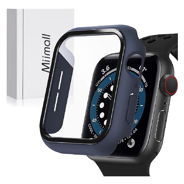 Miimall Ή Apple Watch 6/SE/4/5 ̌^P[X AbvEHb`6 tC ~ X|[c ho h~ hՌ PCގ SʕیP[X Apple Watch 5 Jo[i44mm|u[j