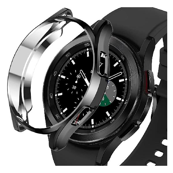 Miimall 対応Samsung Galaxy Watch 4 46mm 専用ケース Samsung Galaxy Watch 4 46mm カバー ソフト TPU材質 ぴったり対応 擦り傷防止 軽量 薄型 防衝撃 Galaxy Watch 4 46m