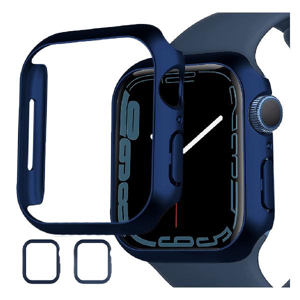 Miimall【2枚ケース】Apple Watch Series 8 2022/7 2021 45mm専用 クリアケース 2枚入り アップルウォッチ8 カバー 擦り傷防止 PC材料 軽量 防衝撃 アップルウォッチ7 45mm 保護ケース（2枚ブルー|45mm）【ブランド】Miimall【MPN】79【color】ブルー【batteries_required】false【manufacturer】Miimall【compatible_devices】スマートウォッチ【age_range_description】大人【size】45mm【material】ポリカーボネート【shell_type】ソフト【part_number】対応Apple Watch Series 7/8【model_number】079【form_factor】ケース【variation_theme】SIZE_NAME/COLOR_NAME【batteries_included】false