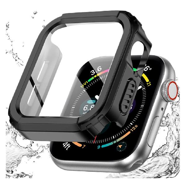 【2021防水ケース】Miimall対応Apple Watch SE/6/5/4 新型一体型ケース 防水 防塵 防曇 PC素材 アップルウォッチ6 フイルム タッチ感良好 全面保護 高透過率 指紋防止 衝撃吸収 Apple Watch SE カバー（44mm|ブラック）【ブランド】Miimall【MPN】65【color】ブラック【batteries_required】false【manufacturer】Miimall【compatible_devices】Apple iPhone 4【age_range_description】大人【size】44mm【material】ポリカーボネート【shell_type】ソフト【part_number】Apple Watch 7【model_number】65【form_factor】ケース【variation_theme】SIZE_NAME/COLOR_NAME【batteries_included】false