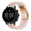 Miimall 樹脂バンドFor Huawei Watch GT3 46mm/GT Runner/Polar Vantage M バンドかわいい 22mm通用バンド Huawei Watch GT2e 交換バンド オシャレ 樹脂材質Garminバンド(フ