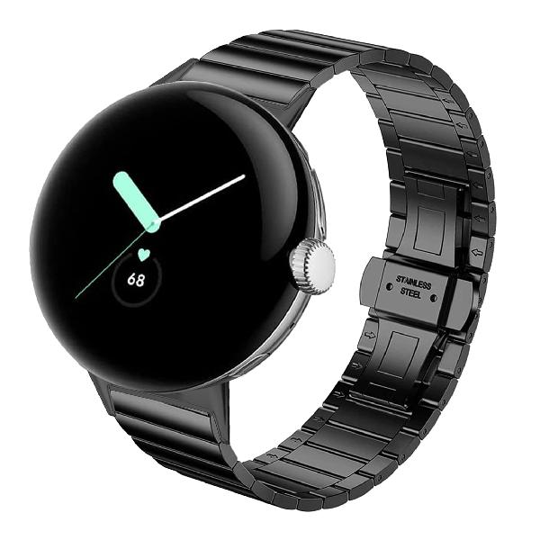 Miimall For Google グーグルPixel Watch専用バンドステンレスバンド ビジネス Google Pixel Watch 交換バンド 金属 高級ステンレスバンド 金属 調節可能 ビジネス風 Pixel Watchベルト金属 メタル（