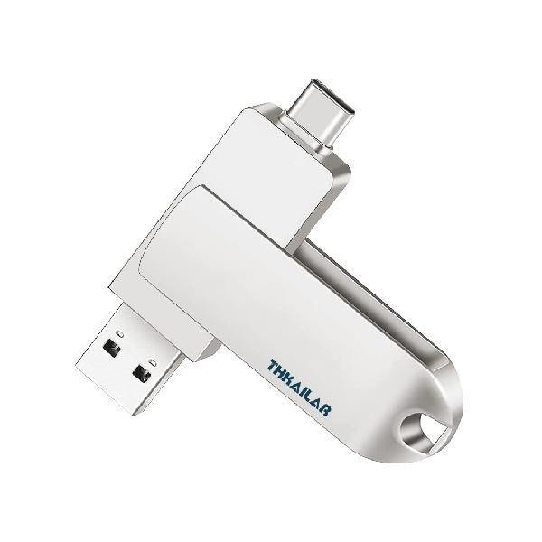 Thkailar USBメモリ128GB 2 In 1 Type C フラ