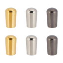 SUPERFINDINGS 2サイズ 3色 6個 内径3.5/4mm トグルスイッチノブ トグルスイッチ ギター エレキギターノブスイッチ ブラス製 ギター3ウェイトグルスイッチノブ 先端キャップ カバー 防錆 耐久 エレキギター用(3)