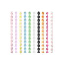 YFFSFDC A4/30穴製本リング ルーズリーフバインダーリング 穴径12mm 製本用とじ具 単語帳 資料保存 整理 カレンダー 手帳 アルバム【10色 1...