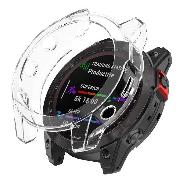 Miimall対応Garmin Fenix 7Sケース TPU材質 ソフト 防衝撃 軽量 薄型 ガーミン Fenix 7S カバー 落下防止 完璧対応 Fenix 7S保護カバー バンパー（クリア）