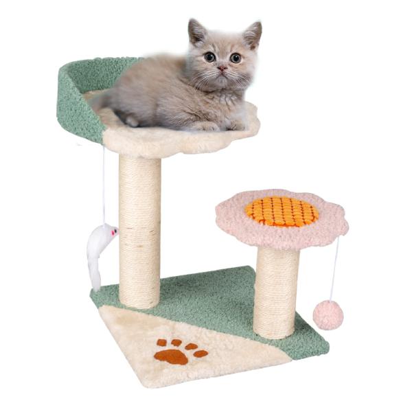 Vicpet キャットタワー ミニ 猫タワー 木製 小型猫用 可愛い 爪とぎ 子猫 昼寝タワー 遊び場 天然麻紐 頑丈耐久 運動不足解消 組立簡単 省スペース（グリーン）【ブランド】Vicpet【MPN】12green【color】グリーン【included_feature】離脱式【contains_liquid_contents】false【item_length_width_height】{unit:centimeters、 value:42.0}【manufacturer】jingtian-jp【number_of_boxes】1.0【is_oem_authorized】true【target_audience_keyword】猫【model_name】12green【age_range_description】子猫【material】麻【target_species】ネコ【warranty_description】6個月【breed_recommendation】小型【part_number】12green【specific_uses_for_product】インドア【model_number】12green【product_expiration_type】Does Not Expire【is_expiration_dated_product】false【unit_count】1.0【variation_theme】COLOR【special_feature】爪とぎ【allergen_information】hypoallergenic