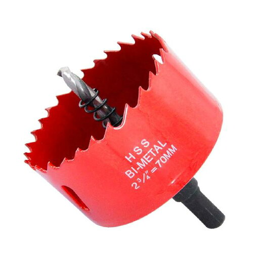 TIDEWAY-JP ホールソー バイメタル 穴あけ ドリルビット 切削工具 鉄 アルミ 石膏ボード プラスチック 木材などに 切削直径70mm TIDEWAY-JP ホールソー バイメタル 穴あけ ドリルビット 切削工具 鉄 アルミ 石膏ボード プラスチック 木材などに 切削直径70mm