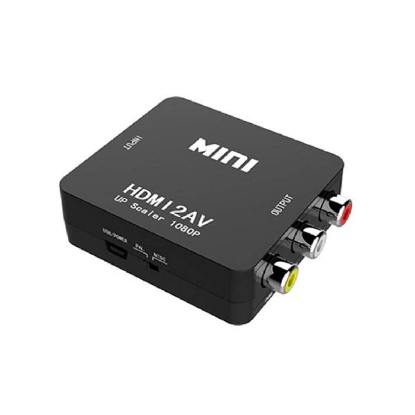 HDMI to AVコンバーター コンポジット HDMI to RCA 変換コンバーター PAL/NTSC切替 1080P対応 HDMIからアナログに変換アダプタ 音声転送 USB給電ケーブルPS3 /PS4 /XBOX/PC/BDプレーヤー/カー ナビ