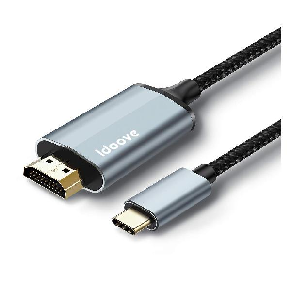 idoove USB Type-C to HDMI ϊP[u 1MڑP[u hdmi type-c 4Kfo Type C HDMIϊA_v^[ Thunderbolt3 ^CvC to hdmi Ή 40Gbps] ݒsv MacB