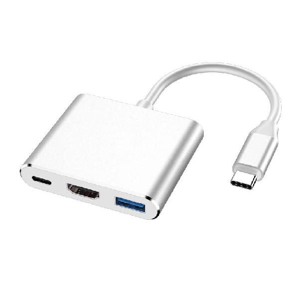 Eono(CI[m) USB Type C HDMI A_v^[ HDMI ϊ P[u A_v^[ 3-in-1 ` PD}[d USB Type C nu ^ gѕ֗ bL A_v^[ USB3.1 hCusv 4K 𑜓x Ma