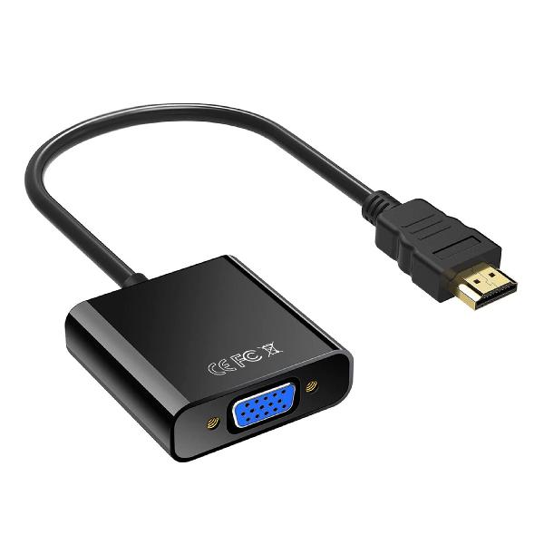 HDMI to VGAϊA_v^ bL HDMIVGAA_v^[ (tɔΉ) HD 1080P Ή HDMI IXVGA XA_v^[ fXNgbv m[gp\R PC j^ vWFN^Ή (1 Black)