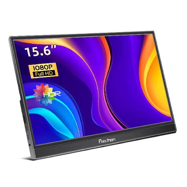 モバイルモニター 15.6インチFHD 1920 * 1080 USB-CモバイルノートパソコンモニターHDMIモニター 外部コンピュータディスプレイ対応ノートパソコンPC MACスマホXbox PS4 Switchキックスタンド＆デュアルスピーカー