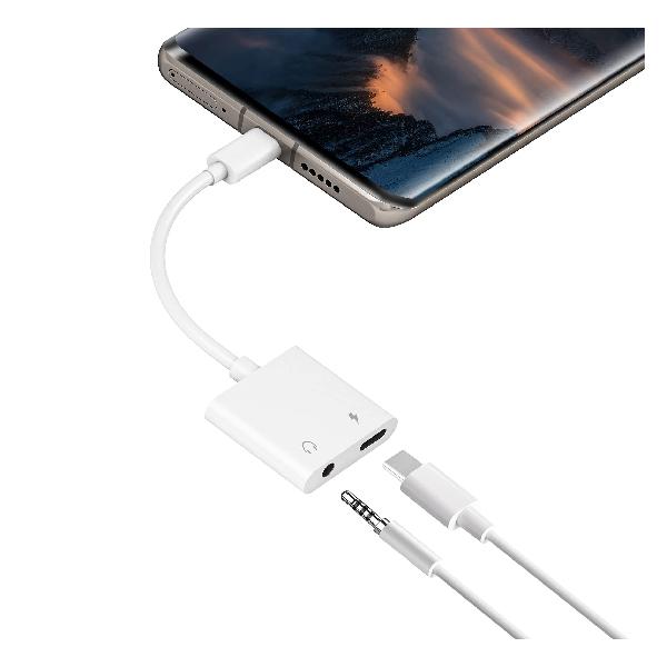 USB Type C to 3.5mm Czϊ A_v^[ 2in1 ^CvC CzϊP[u Cz [dA_v^ ʘb/ʒ/yiPad Air4/iPad Pro 2018/2020 /pixel5/4/3/3a/3XL/2