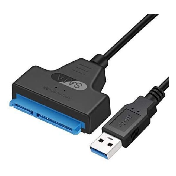 SATA-USB 3.0 変換ケーブル 2.5インチ SSD/HDD用 高速転送 容量2TB Windows/Mac OS 両対応 1