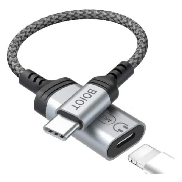 ^Cv C to Lightning Cz[qϊA_v MFiF USB Type C to CgjO CzϊP[u ʘbyHi-Fi ĐϊP[u Ήi-Phone 15/Macbook 2020/Macbook Pro/i