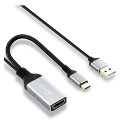 ELUTENG HDMI to USB Type-C ϊP[u 4K@60Hz USB A{[hd HDMI  USB Type C o AR X}[gOX xreal PC PS5 oCj^[ϊP[u Thunderbolt 3