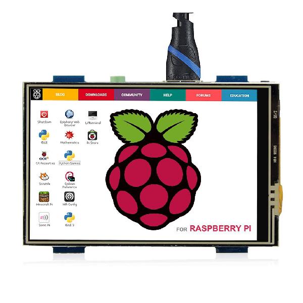 ELECROW 3.5 Х˥ Raspberry Pi 3.5 ˥ åѥͥ˥ HDMI LCD ǥץ쥤 ݡ֥˥ 480*320 վ˥ Raspberry Pi 4B 3B+ 3B